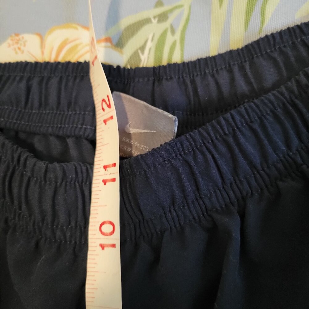 Vintage Nike Silver Tag Track Capri Pants - Womens Size XL- Navy/White - Picture 8 of 12